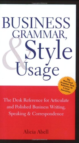 Business Grammar, Style &amp; Usage