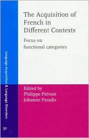 The Acquisition of French in Different Contexts