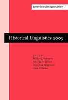 Historical Linguistics 2003