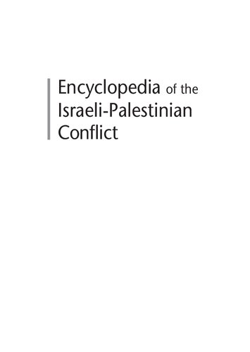 Encyclopedia of the Israeli-Palestinian Conflict