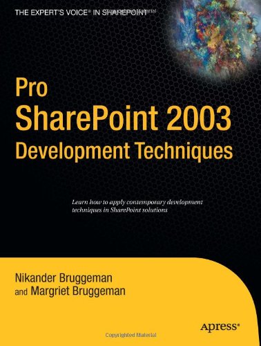 Pro Share Point 2003 Development Techniques (Pro)