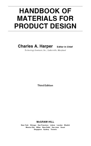 Handbook of materials for product design