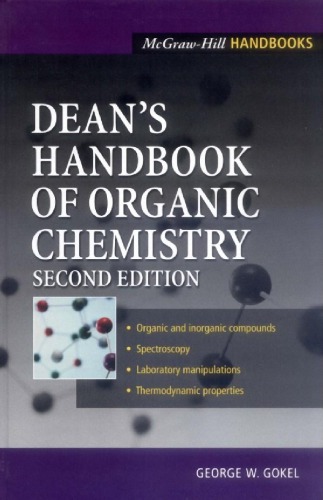 Dean's handbook of organic chemistry