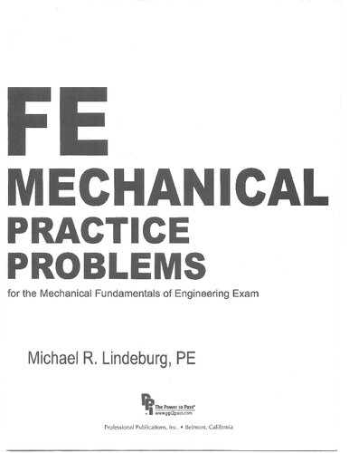 PPI FE Mechanical Practice Problems – Comprehensive Practice for the FE Mechanical Exam