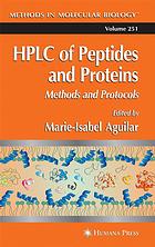 HPLC of peptides and proteins : methods and protocols