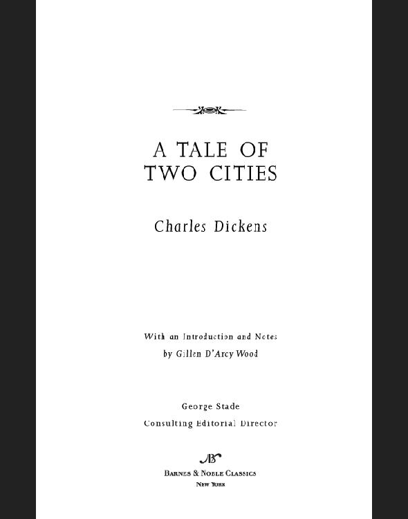 A Tale of Two Cities