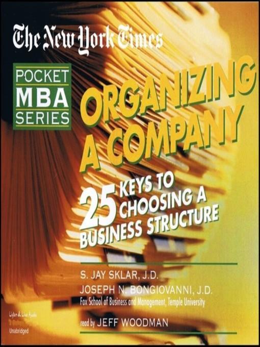 Organizing a Company
