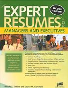 Expert Resumes for Managers and Executives