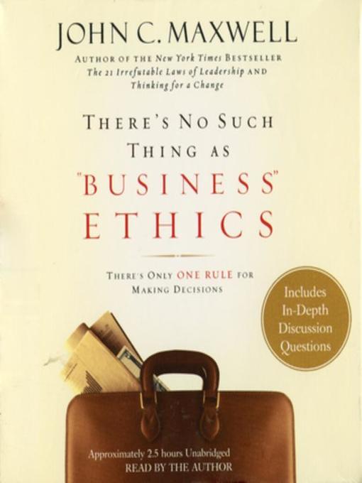 There's No Such Thing as "Business" Ethics