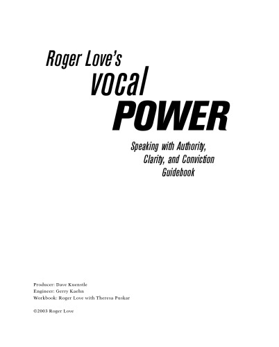 Roger Love's Vocal Power