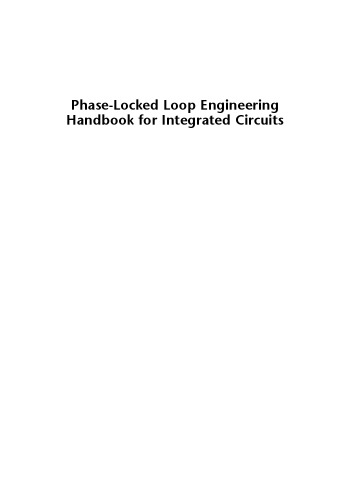 Phase-Locked Loops Engineering Handbook for Integrated Circuits [With CDROM]