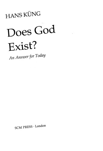 Does God Exist? An Answer for Today