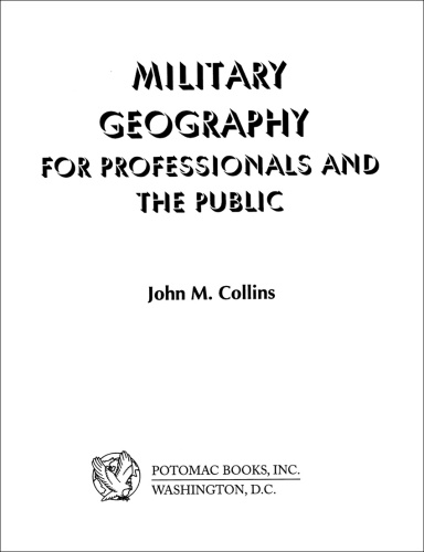 Military Geography for Professionals and the Public