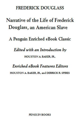 Narrative of the Life of Frederick Douglass, an American Slave