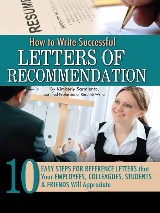 How to Write Successful Letters of Recommendation