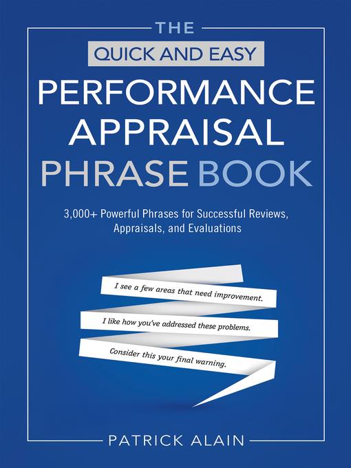 The Quick and Easy Performance Appraisal Phrase Book