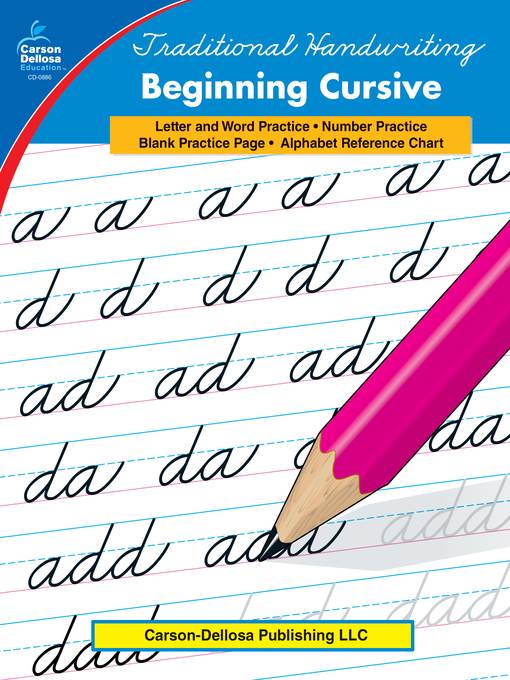 Traditional Handwriting Beginning Cursive Practice, Grades 1-3