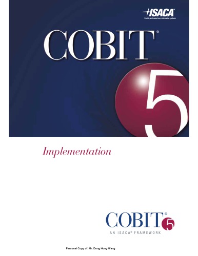 COBIT 5 Implementation