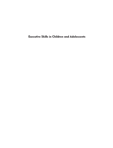 Executive Skills in Children and Adolescents