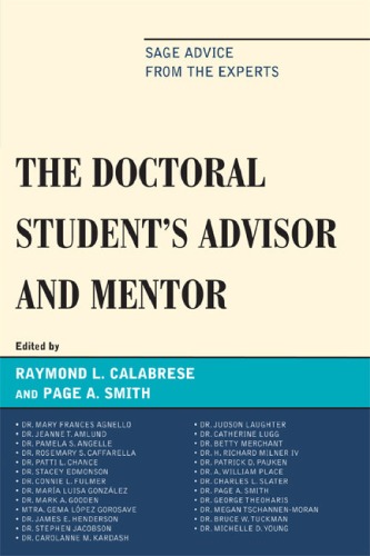 The Doctoral Studentos Advisor and Mentor