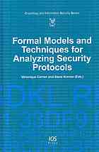 Formal Models and Techniques for Analyzing Security Protocols