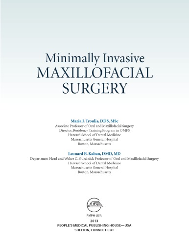 Minimally Invasive Maxillofacial Surgery