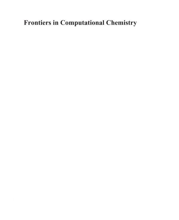 Frontiers in Computational Chemistry