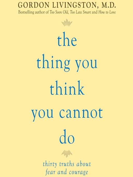 The Thing You Think You Cannot Do