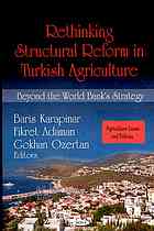 Rethinking Structural Reform in Turkish Agriculture