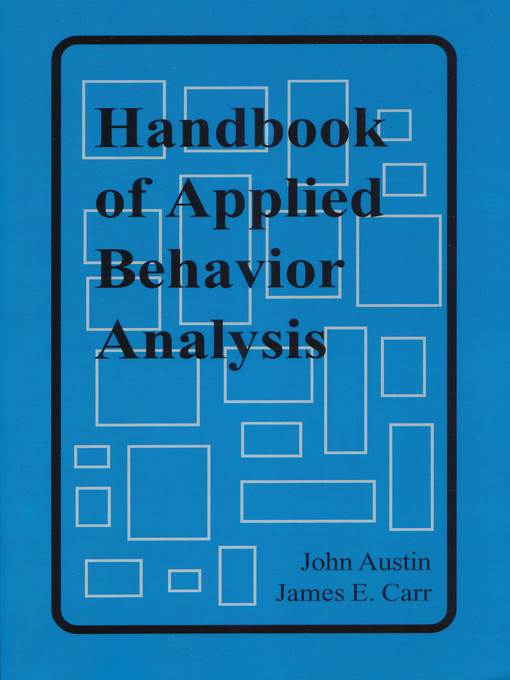 Handbook of Applied Behavior Analysis