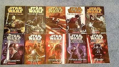 Star Wars Last of the Jedi set:. The Last of the Jedi Dark Warning Underworld Death on Naboo A Tangled Web Return of the Dark Side Secret Weapon Against the Empire Master of Deceptio