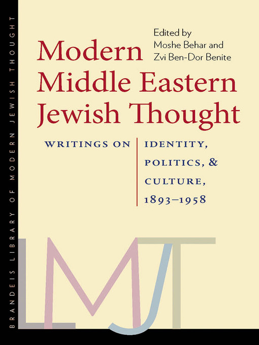 Modern Middle Eastern Jewish Thought