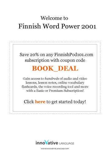 Learn Finnish: Level 5: Advanced Finnish