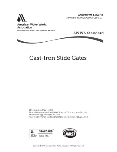 ANSI / cast-iron slide gates