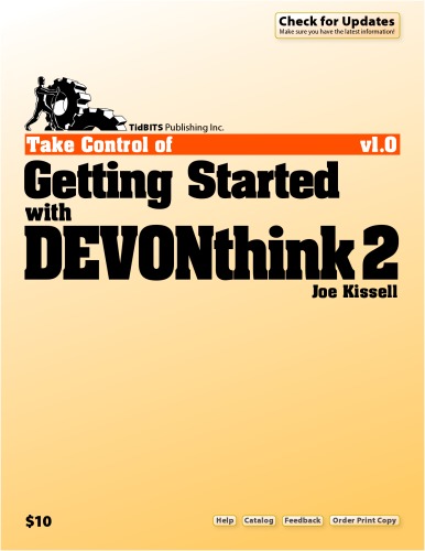 Take Control of Getting Started with DEVONthink 2