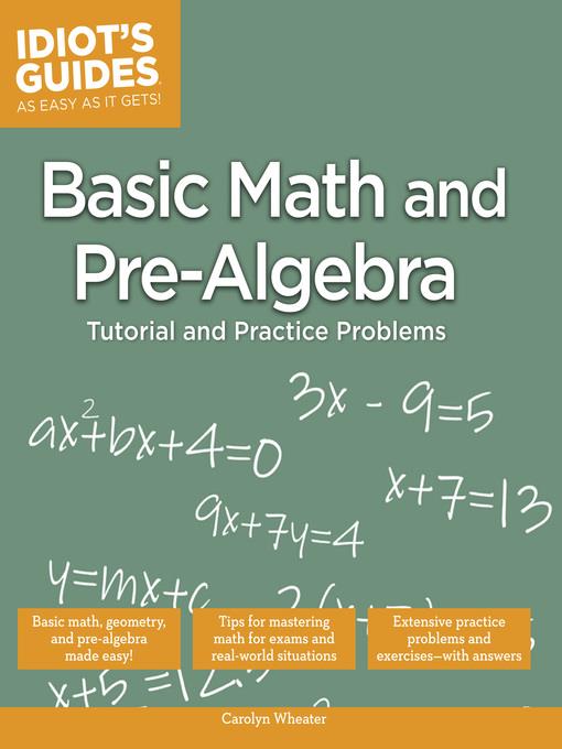 Basic Math and Pre-Algebra