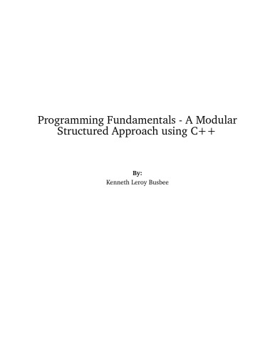 Programming Fundamentals