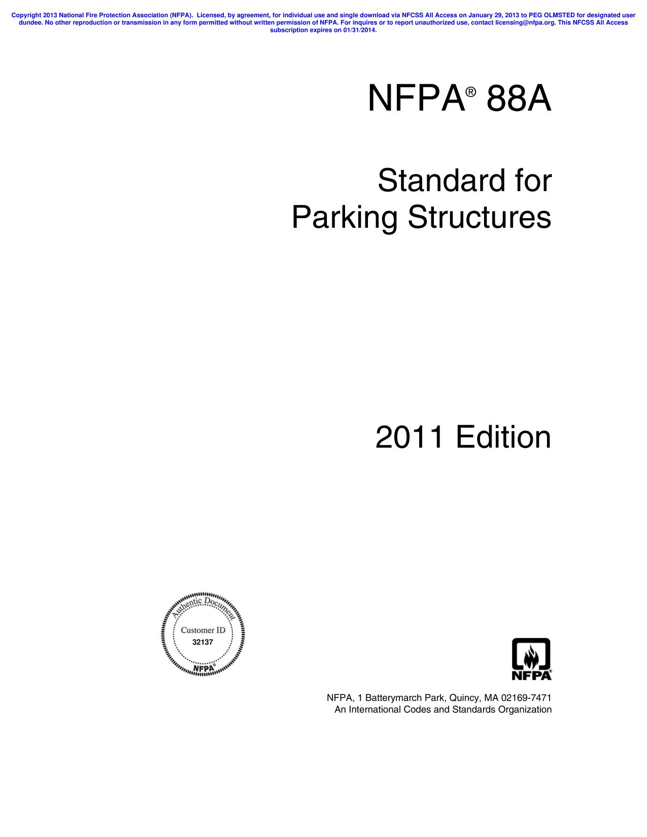 Nfpa 88a