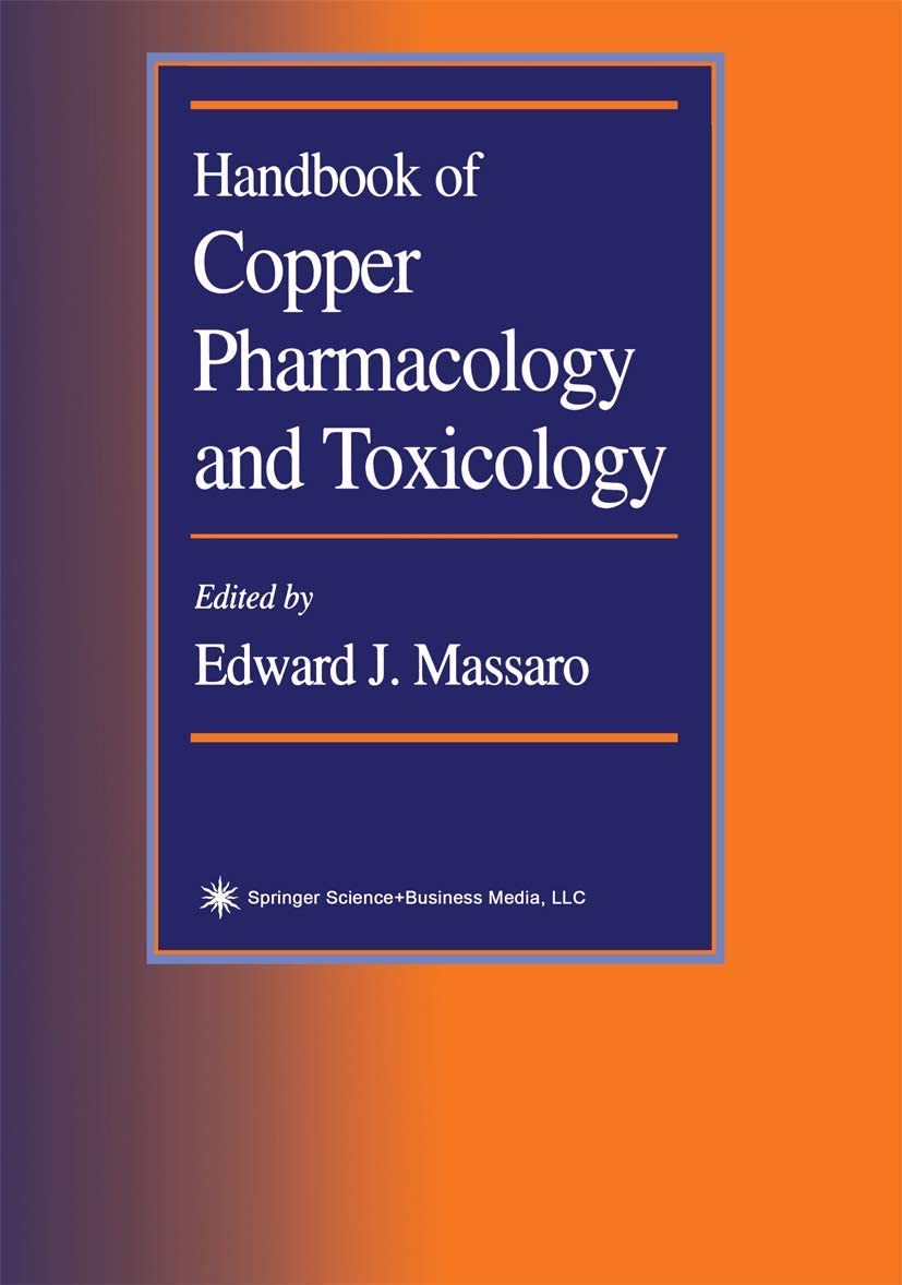 Handbook of Copper Pharmacology and Toxicology