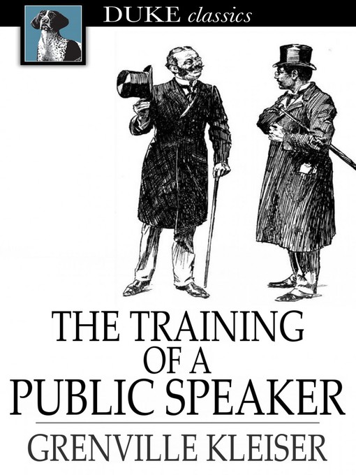 The Training of a Public Speaker