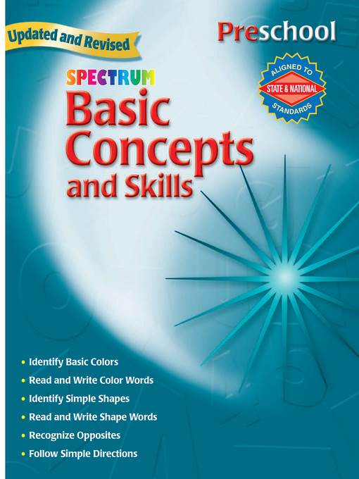 Basic Concepts and Skills, Grade Preschool