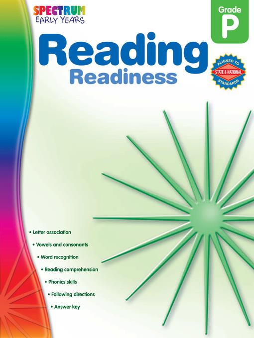 Reading Readiness, Grade PK