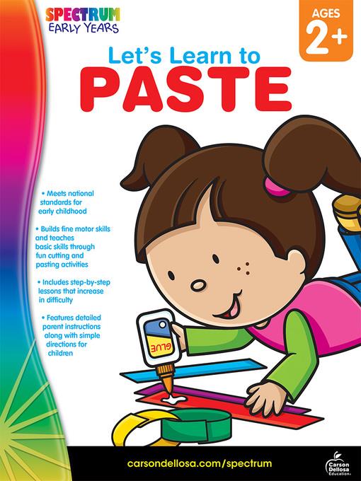 Let's Learn to Paste, Grades Toddler - PK