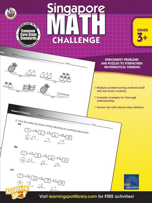 Singapore Math Challenge, Grades 3 - 5