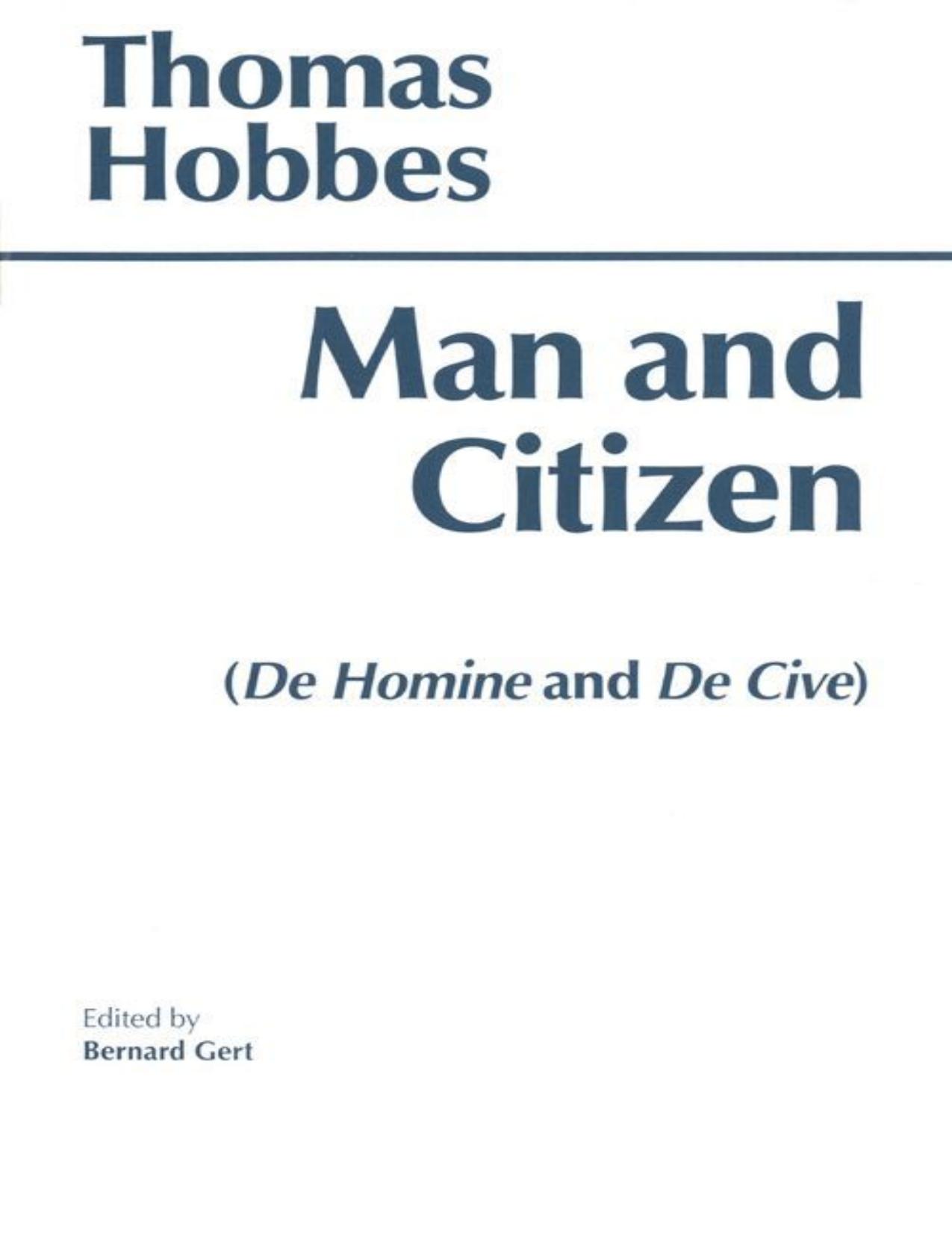 Man and Citizen (Hackett Classics)