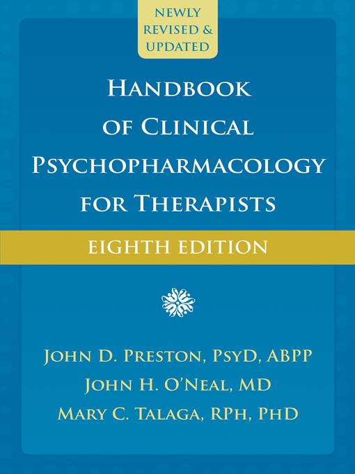 Handbook of Clinical Psychopharmacology for Therapists