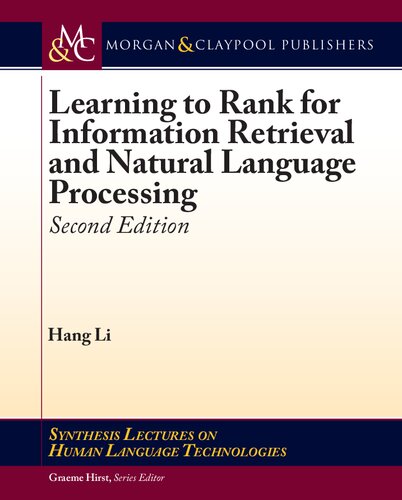 Learning to Rank for Information Retrieval and Natural Language Processing