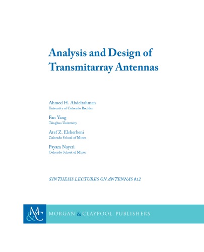 Analysis and Design of Transmitarray Antennas