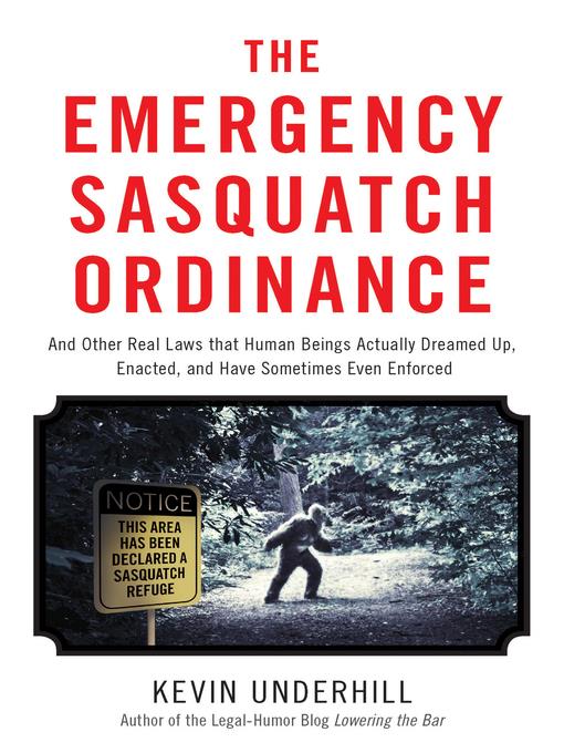 The Emergency Sasquatch Ordinance