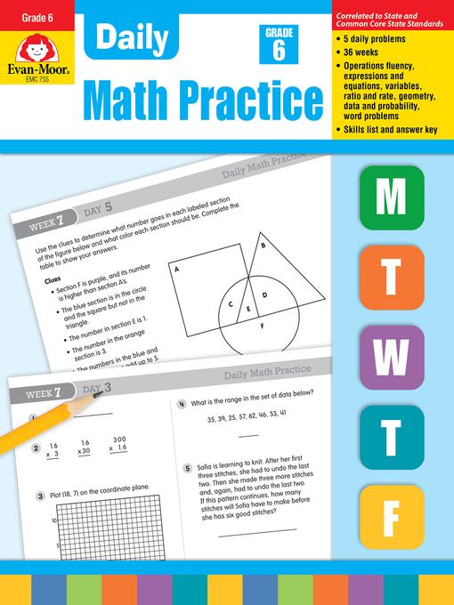 Daily Math Practice, Grade 6